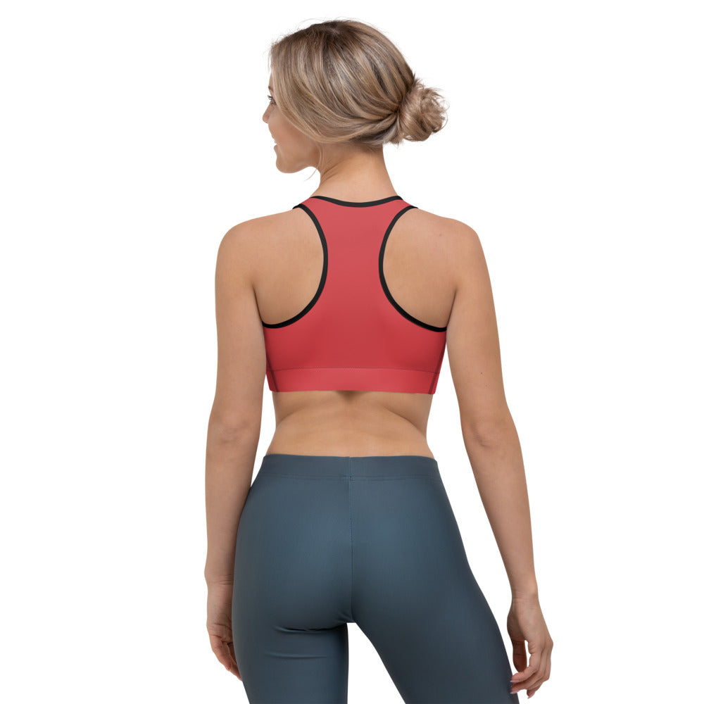 Walk With A Purpose Haiku With Dragonfly on Sports Bra