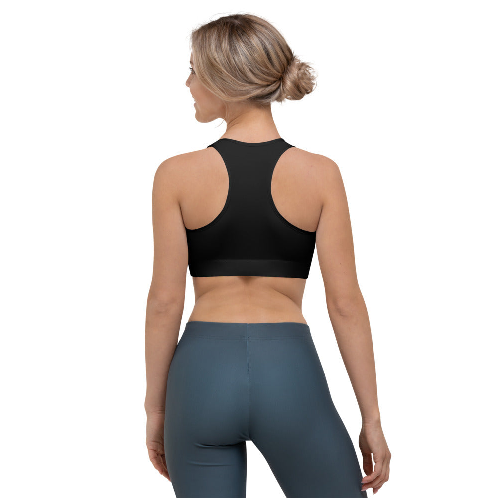 5813 Ventures Logo In Pearl on Sports Bra