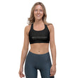 5813 Ventures Logo In Pearl on Sports Bra