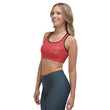 Walk With A Purpose Haiku With Dragonfly on Sports Bra