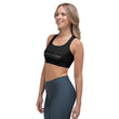 5813 Ventures Logo In Pearl on Sports Bra