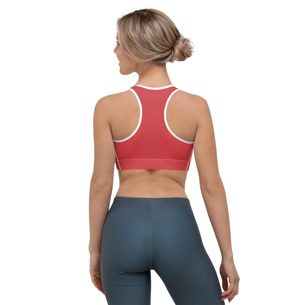 Walk With A Purpose Haiku With Dragonfly on Sports Bra