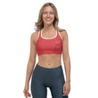 Walk With A Purpose Haiku With Dragonfly on Sports Bra