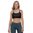 5813 Ventures Logo In Pearl on Sports Bra