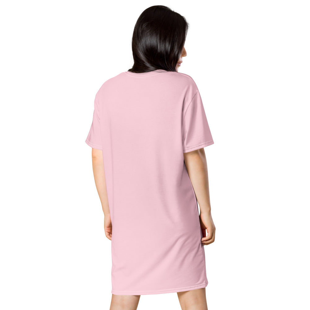 Baby Animals Keep Moving The World Forward In Pink on Women's Original T-Shirt Dress - Sleep Shirt