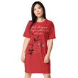 Walk With A Purpose Haiku With Dragonfly on Women's Original T-Shirt Dress - Sleep Shirt