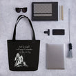 Lead By Example Haiku With Mountain Shrines on Tote Bag