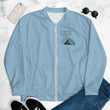 Dream Bigger Haiku With Mountains on Bomber Jacket