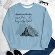 Dream Bigger Haiku With Mountains on Unisex Original Sweatshirt