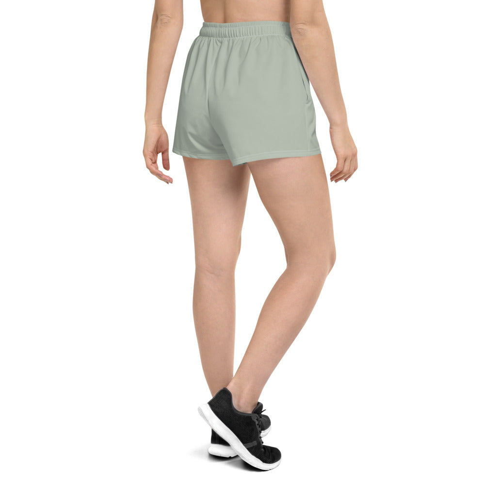 Love Gratitude Peace Harmony Haiku With Bamboo on Women's Athletic Short Shorts