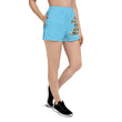 Baby Animals Keep Moving The World Forward In Blue on Women's Athletic Short Shorts