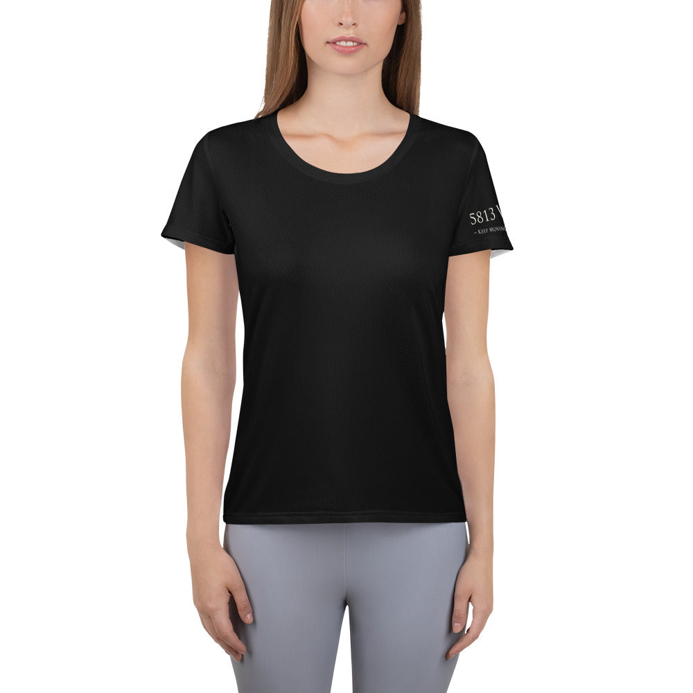 5813 Ventures Logo In Pearl on Women's Original Athletic T-Shirt