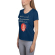 Believe To Win Haiku With Sun Tree on Women's Original Athletic T-Shirt