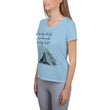 Dream Bigger Haiku With Mountains on Women's Original Athletic T-Shirt