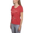 Walk With A Purpose Haiku With Dragonfly on Women's Original Athletic T-Shirt