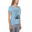 Dream Bigger Haiku With Mountains on Women's Original Athletic T-Shirt