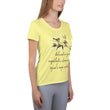 Sage Wisdom Haiku With Sparrow on Women's Original Athletic T-Shirt