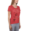 Walk With A Purpose Haiku With Dragonfly on Women's Original Athletic T-Shirt