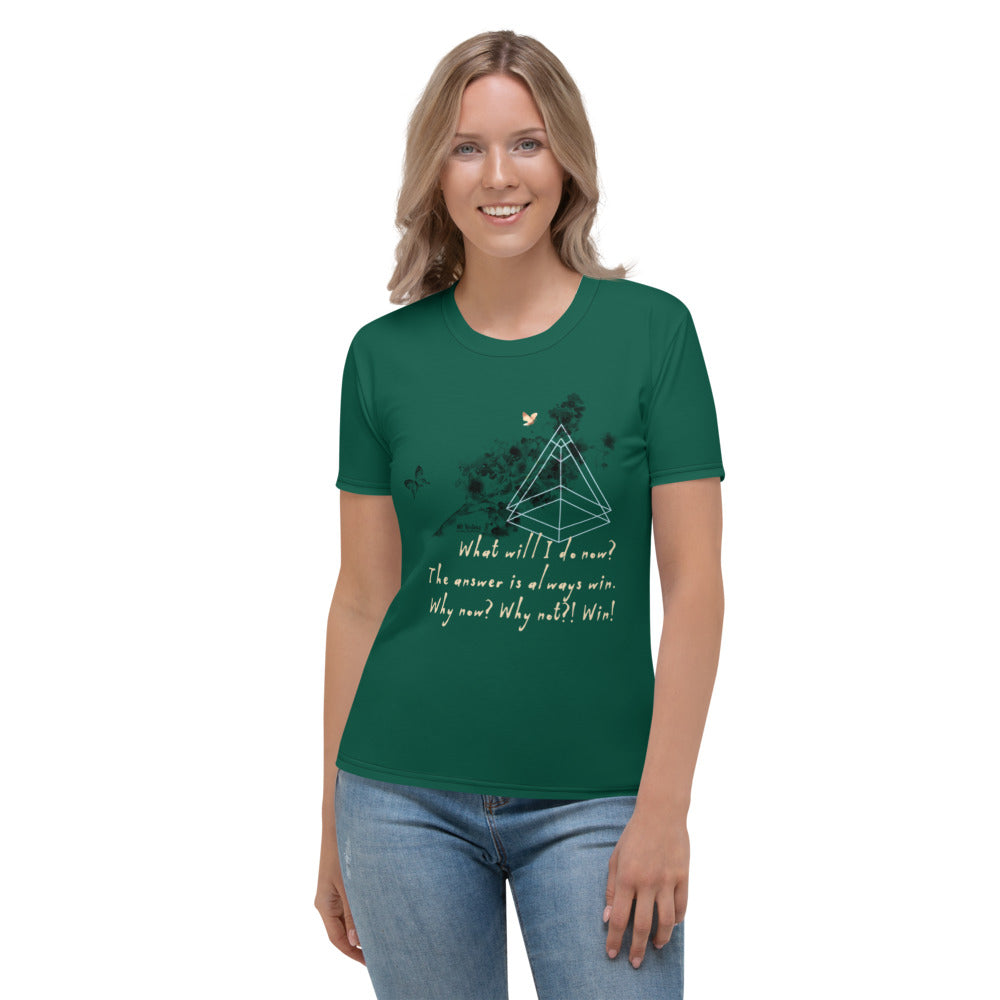 Always Win Now Haiku With Butterfly on Women's Original T-Shirt