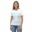 Word Clouds To Keep Moving The World Forward Through Blue Word Sky on Women's Original T-Shirt