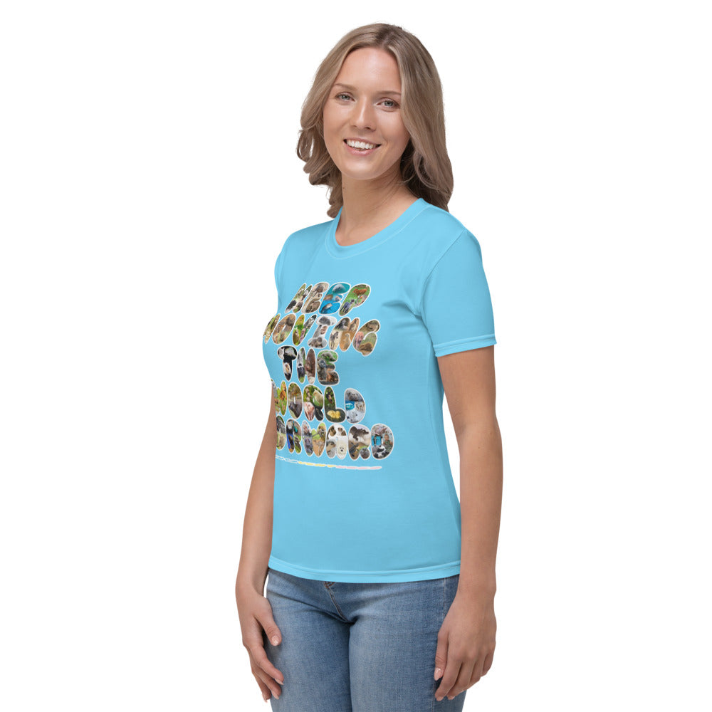 Baby Animals Keep Moving The World Forward In Blue on Women's Original T-Shirt