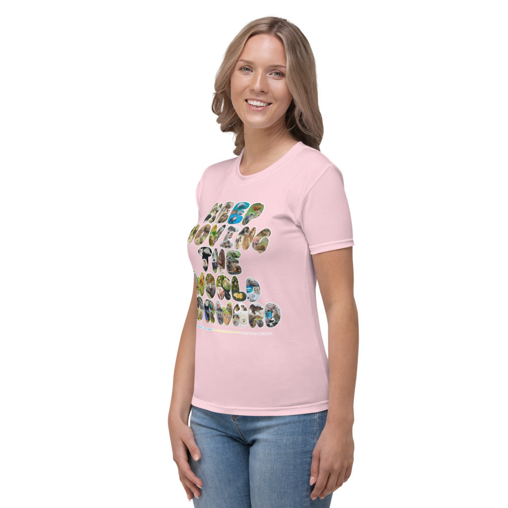 Baby Animals Keep Moving The World Forward In Pink on Women's Original T-Shirt