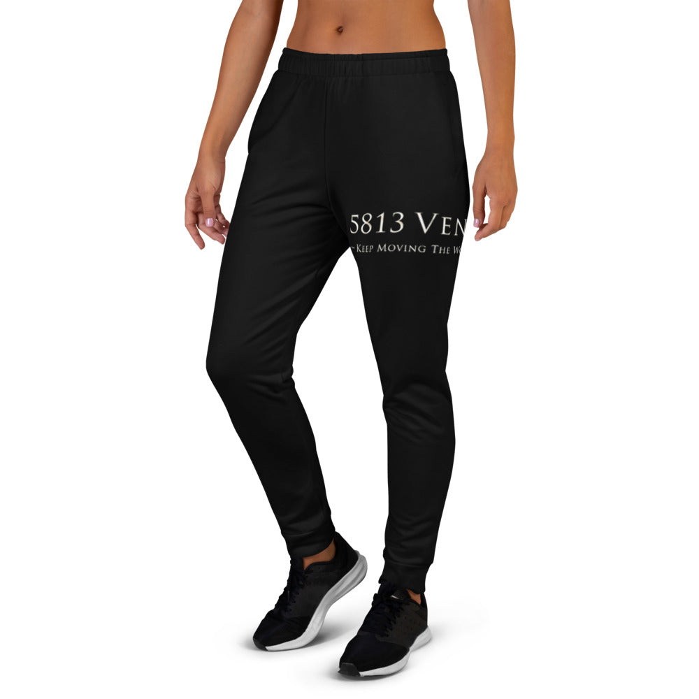 5813 Ventures Logo In Pearl on Women's Joggers