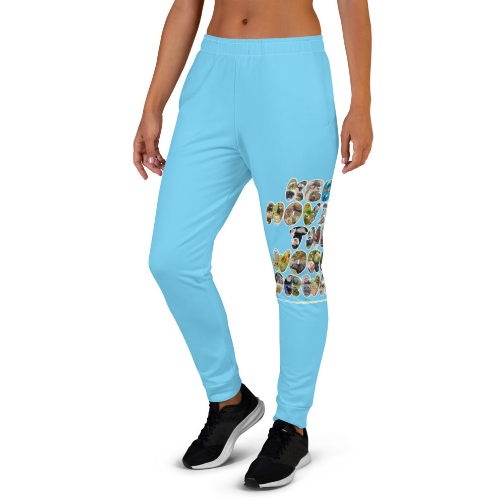 Baby Animals Keep Moving The World Forward In Blue on Women's Joggers