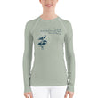 Love Gratitude Peace Harmony Haiku With Bamboo on Women's Rash Guard