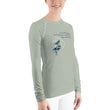 Love Gratitude Peace Harmony Haiku With Bamboo on Women's Rash Guard