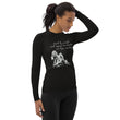 Lead By Example Haiku With Mountain Shrines on Women's Rash Guard