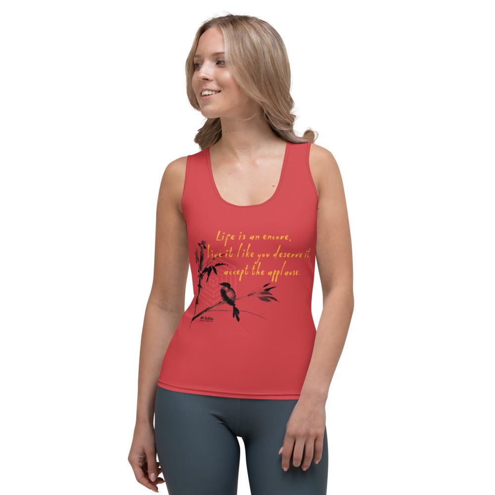 Life Is An Encore Haiku With Wren on Women's Original Tank Top