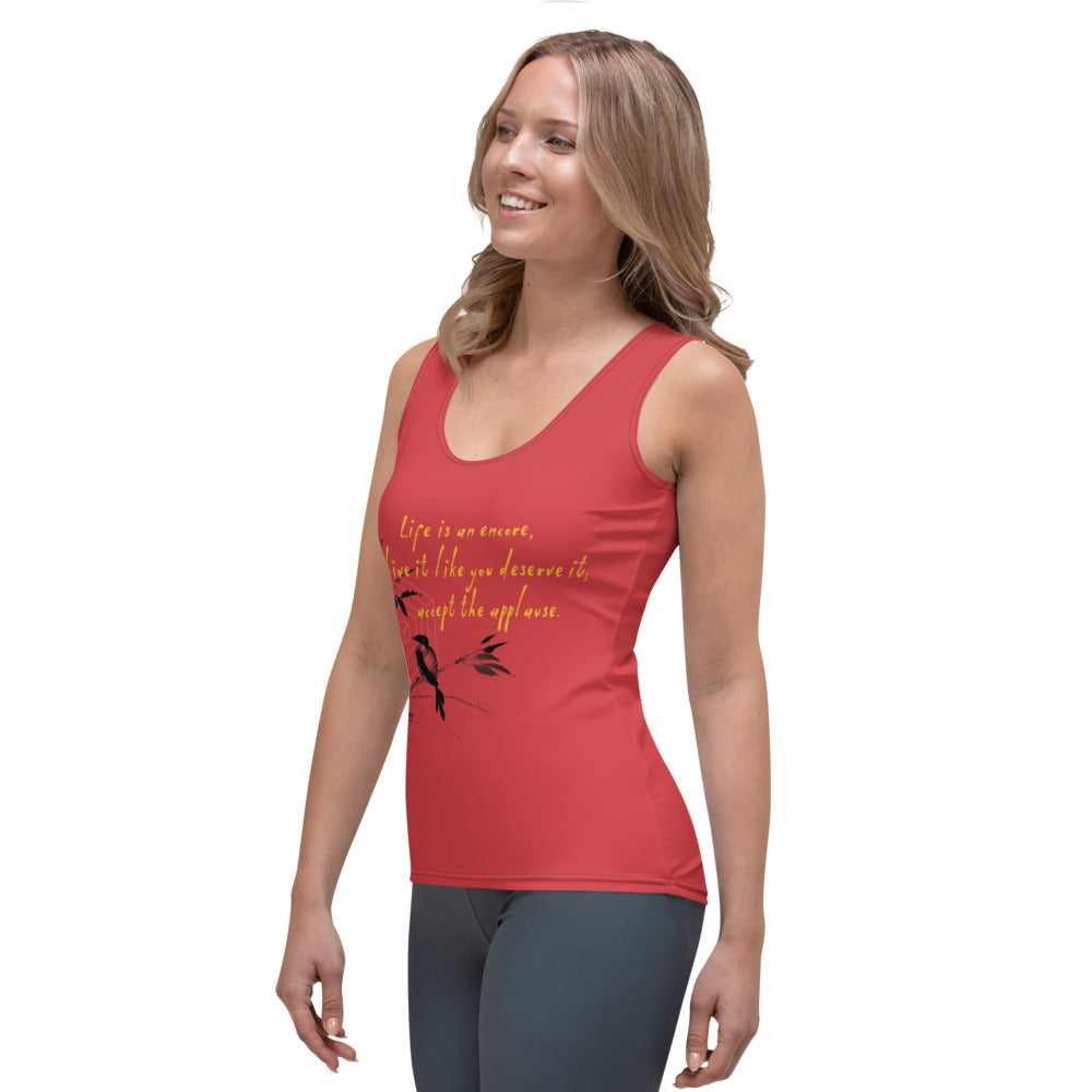 Life Is An Encore Haiku With Wren on Women's Original Tank Top