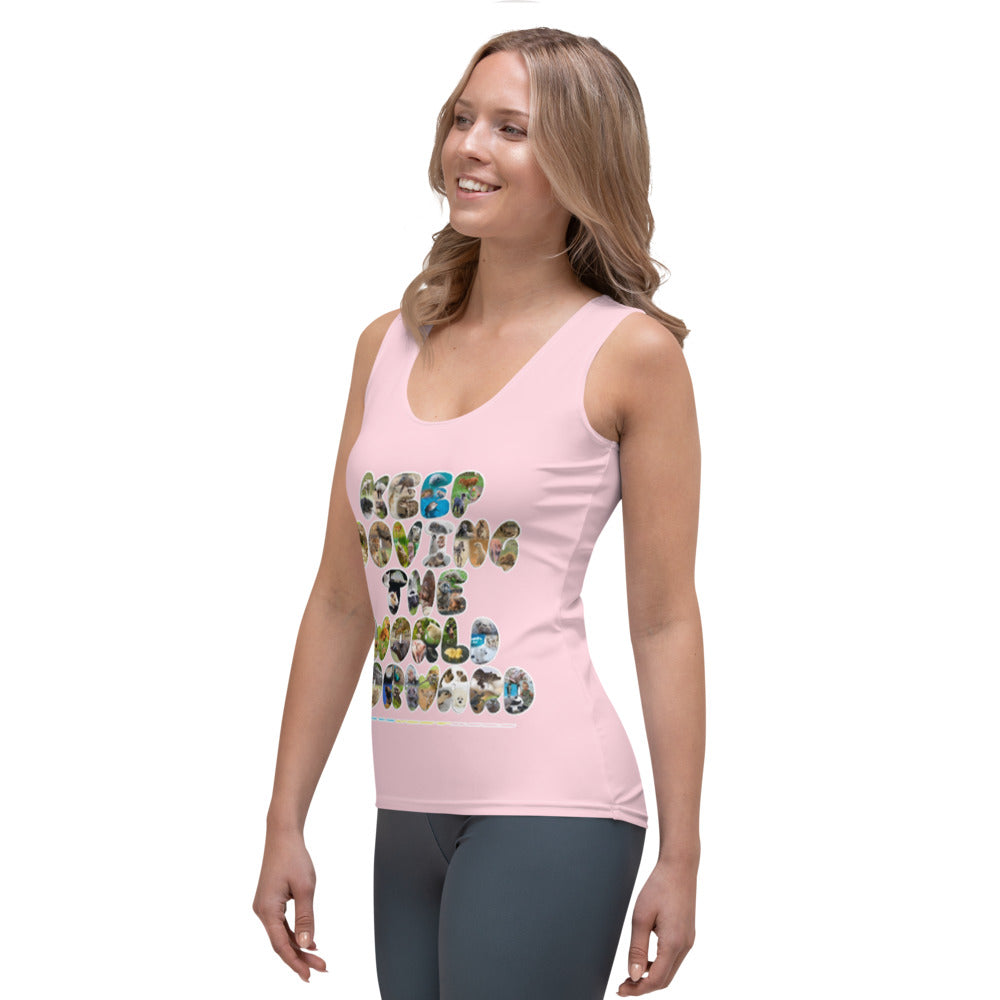 Baby Animals Keep Moving The World Forward In Pink on Women's Original Tank Top