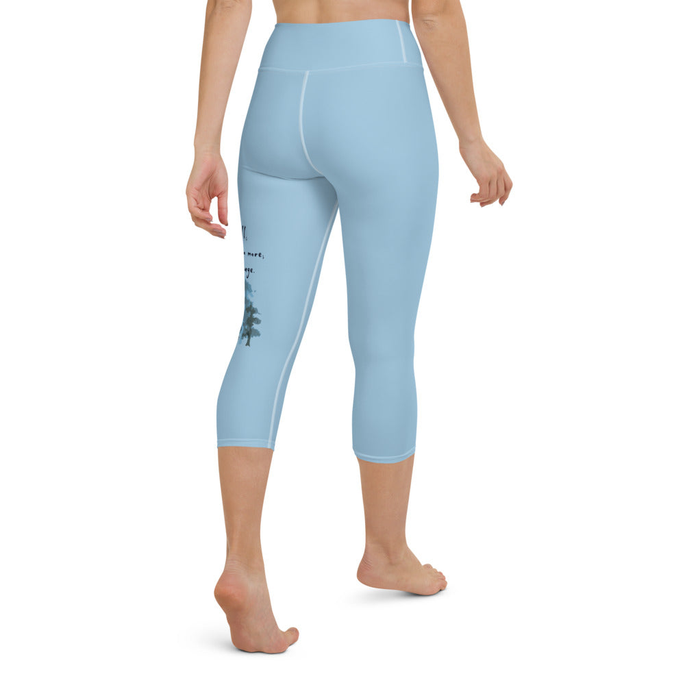 Remember Your Heritage Haiku With Trees on Capri Yoga Pants