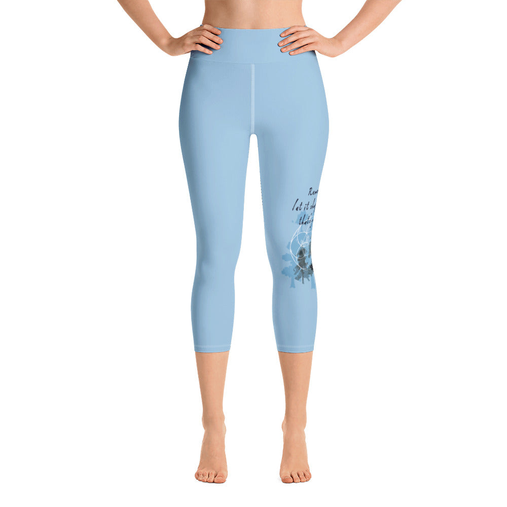 Remember Your Heritage Haiku With Trees on Capri Yoga Pants