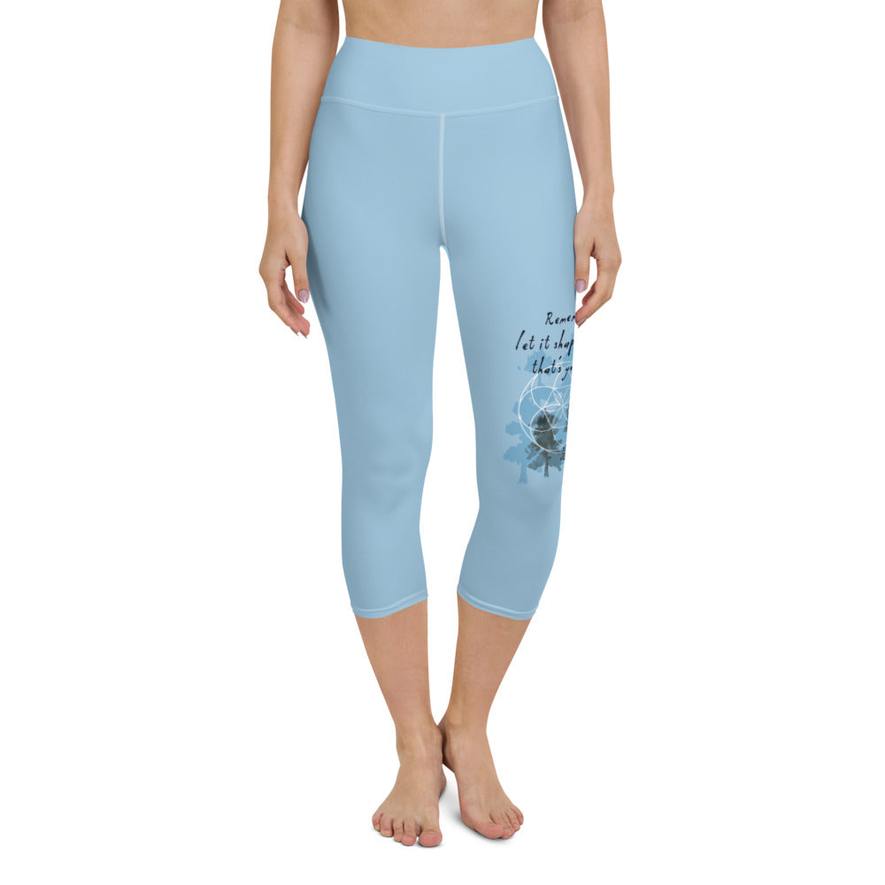 Remember Your Heritage Haiku With Trees on Capri Yoga Pants