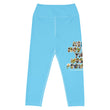 Baby Animals Keep Moving The World Forward In Blue on Capri Yoga Pants