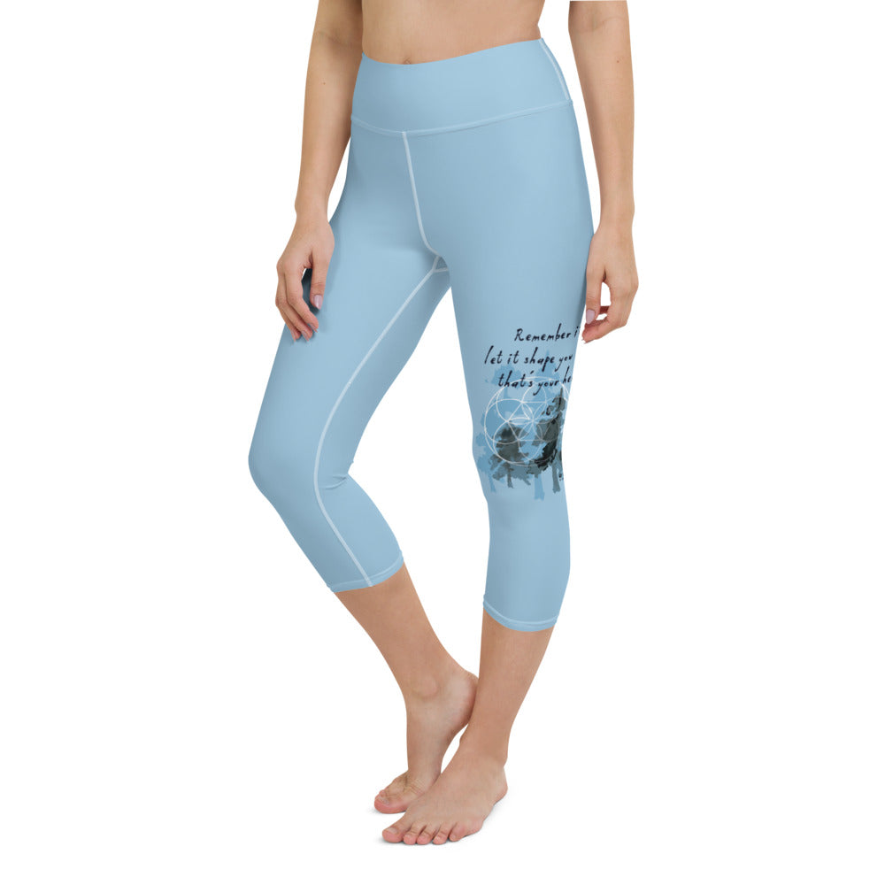 Remember Your Heritage Haiku With Trees on Capri Yoga Pants