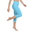 Baby Animals Keep Moving The World Forward In Blue on Capri Yoga Pants