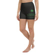 Binary Instructions To Keep Moving The World Forward With Venusian Earth In Green on Yoga Shorts