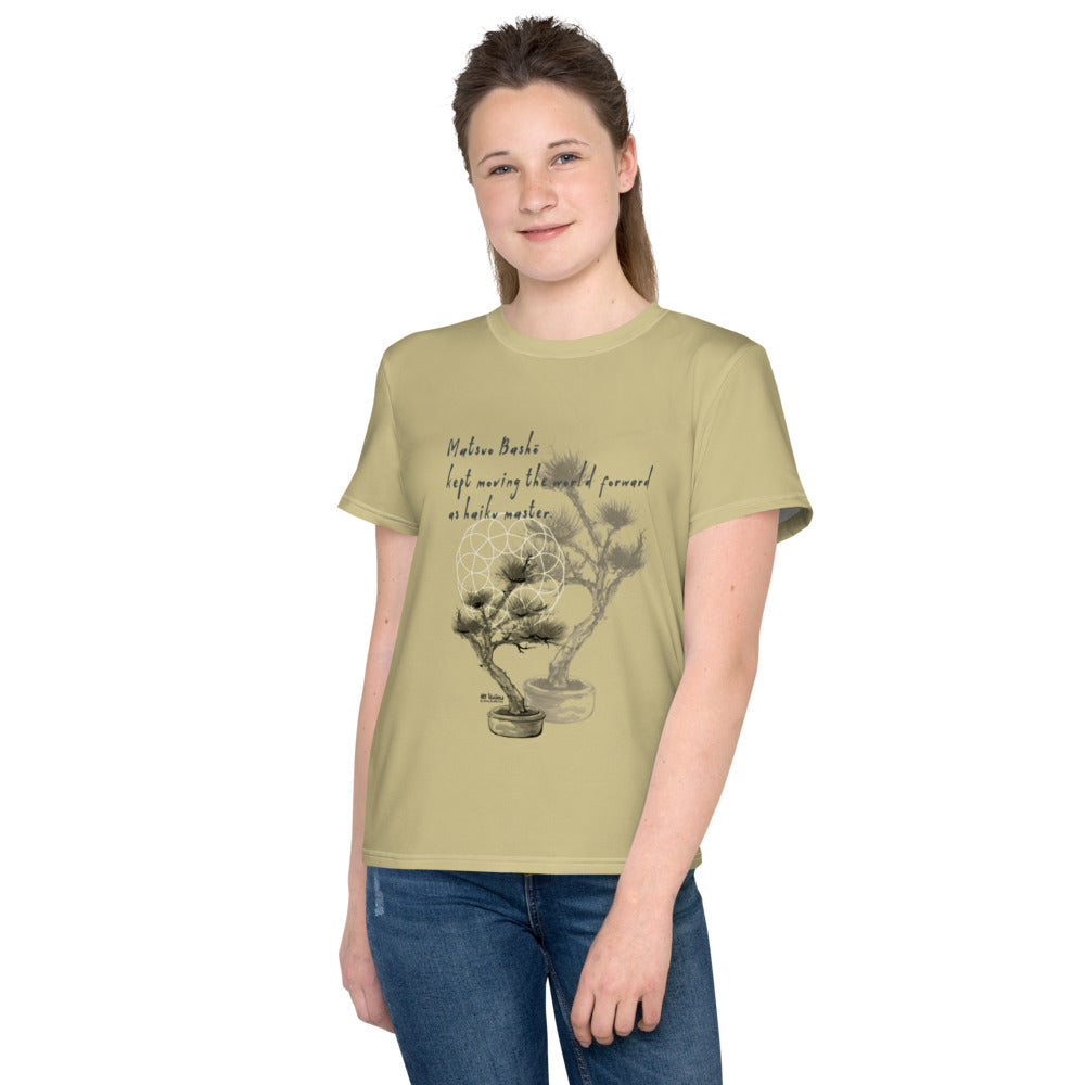 Matsuo Basho Haiku With Bonsai on Youth Original Tee Shirt