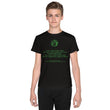 Binary Instructions To Keep Moving The World Forward With Vitruvian Earth In Green on Youth Original Tee Shirt