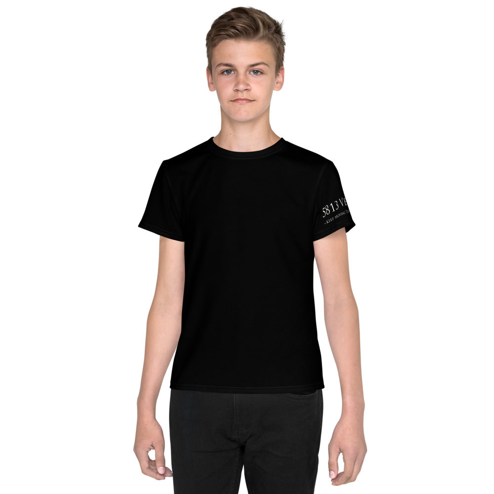 5813 Ventures Logo In Pearl on Youth Original Tee Shirt