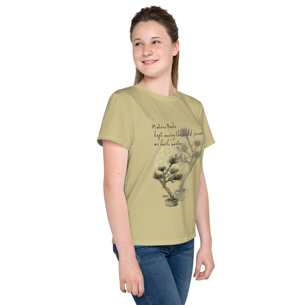 Matsuo Basho Haiku With Bonsai on Youth Original Tee Shirt