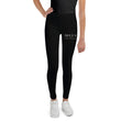 5813 Ventures Logo In Pearl on Youth Leggings