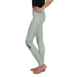 Love Gratitude Peace Harmony Haiku With Bamboo on Youth Leggings