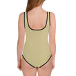 Matsuo Basho Haiku With Bonsai on Youth One-Piece Swimsuit