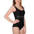 5813 Ventures Logo In Pearl on Youth One-Piece Swimsuit