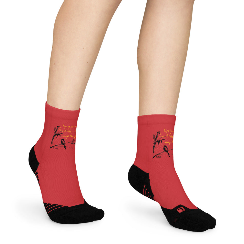 Life Is An Encore Haiku With Wren on Ankle Socks